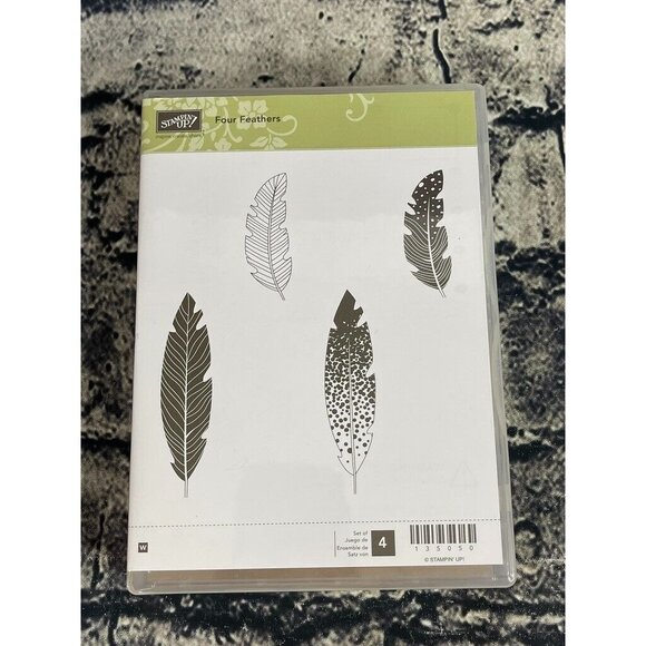 Stampin Up FOUR FEATHERS Stamp Set & FEATHERS Die Set - Picture 2 of 15
